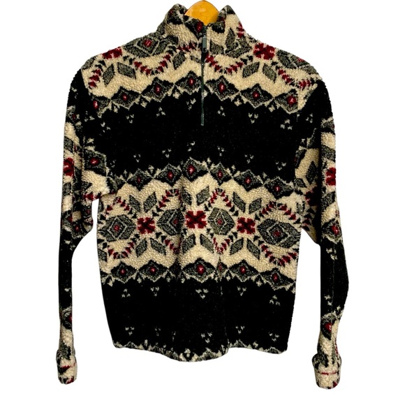 Wrangler COZY soft western, rustic, Santa Fe, zip up fleece size 14/16 - Picture 1 of 7